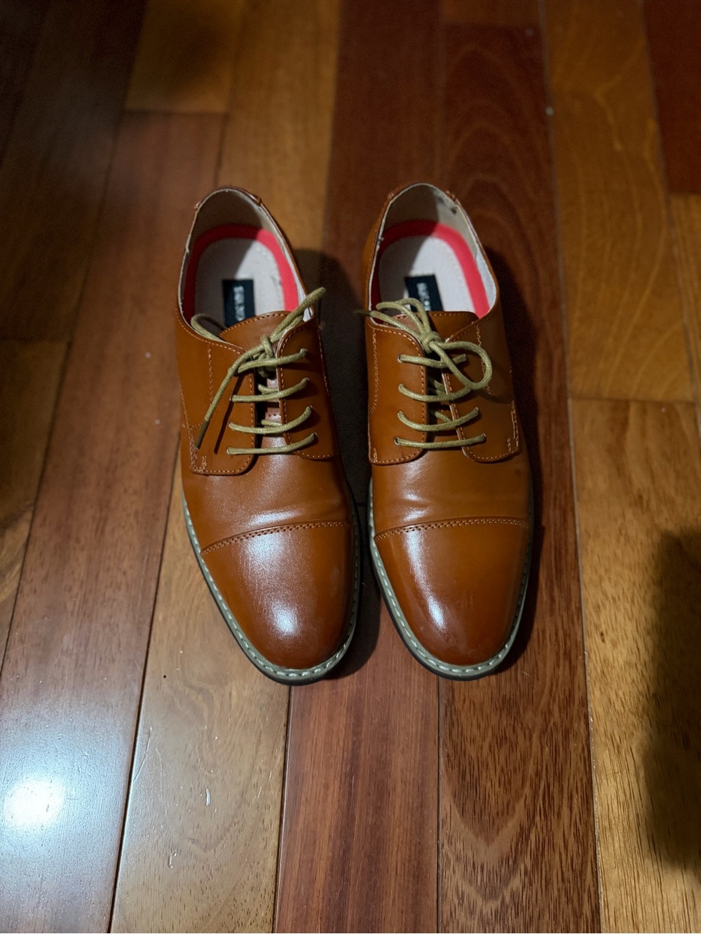 Bruno Marc Men's Prince Classic Oxford Dress Shoes – Brown/Cognac